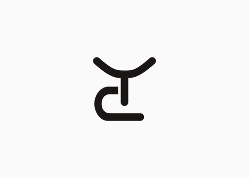 Text YC logo design. This monogram Logo Mark for Branding and Corporate Identity