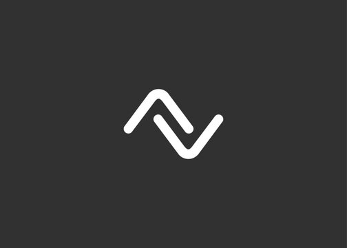 Text AV logo design. This monogram Logo Mark for Branding and Corporate Identity