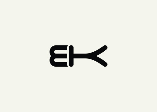 Text BK logo design. This monogram Logo Mark for Branding and Corporate Identity