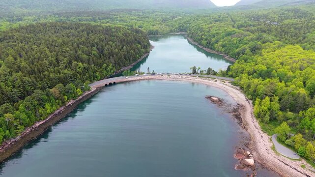 Fly over Acadia Park
