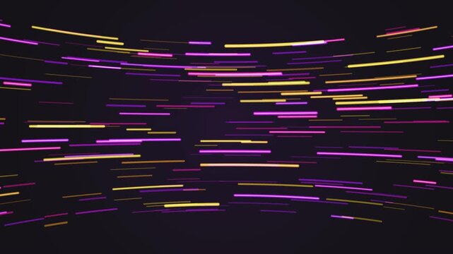 Abstract hyperdrive cyber stream seamless loop. Digital light speed tunnel motion background.