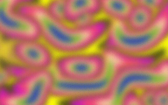 Abstract Grainy Gradient Background with Vibrant Organic Wave Patterns