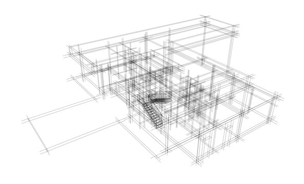 sketch of a house