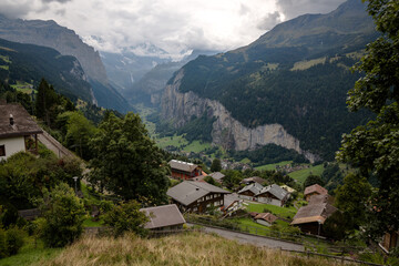 Obraz premium Views from the village of Wengen, Switzerland