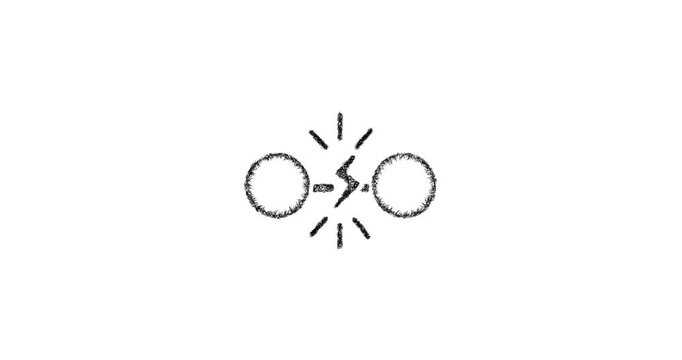 Sketch bond breaking icon animation - smooth progressive reveal