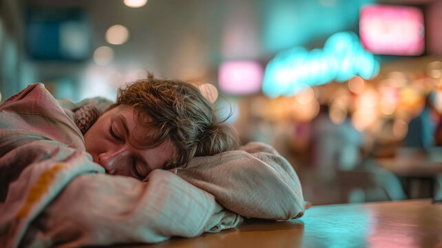 Wrapped in comfort, a young persons deep slumber
