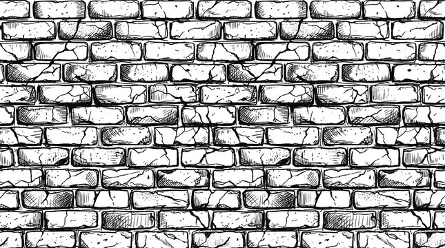 Distressed brick texture wallpaper pattern with distressed wallpaper background construction architecture backdrop exterior material industrial decorative monochrome abstract structure