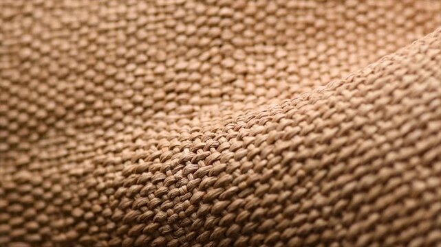 Wicker texture background, close up straw hat weave textile backdrop, top view, natural craft wallpaper. Closeup view of straw woven hand made texture background. Rotating. 