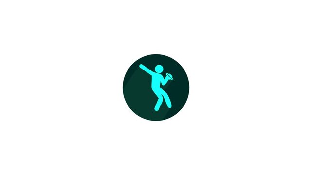 Baseball Pitcher Icon Animation