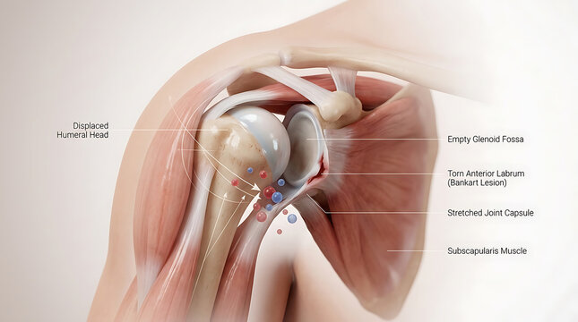 Shoulder Dislocation with Traumatic Force-Induced Humeral Head Displacement and Labral Injury