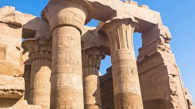 Philae temple in aswan on the Nile in Egypt