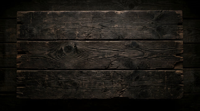 Rustic Dark Wood Plank Texture Background, Aged Timber Surface, Weathered Wooden Board, Natural Grain Pattern for Design
