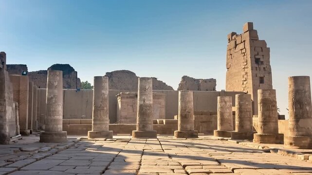 Philae temple in aswan on the Nile in Egypt