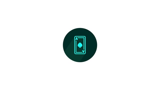 Playing Cards Deck Icon Animation