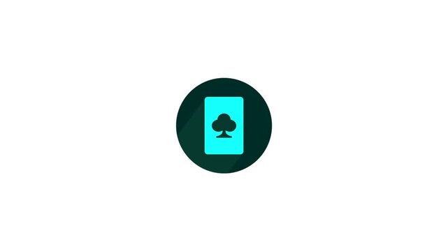Deck of Playing Cards Icon Animation