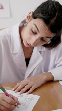 Young female doctor prescribing medical cannabis for a patient