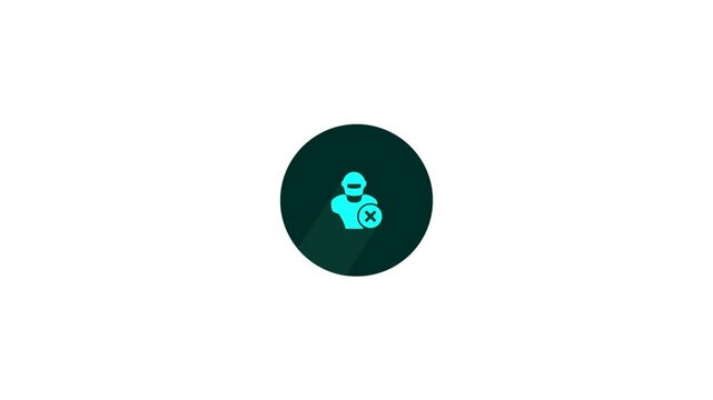 Fencing Athlete Icon Animation