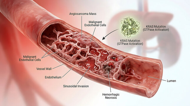 Angiosarcoma with KRAS Mutation and Sinusoidal Vascular Invasion
