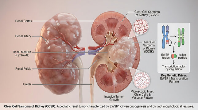 Clear Cell Renal Cell Carcinoma with VHL Gene Mutation and Vascular Invasion in Renal Cortex