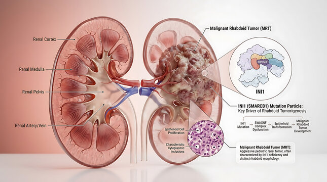 Clear Cell Renal Cell Carcinoma with VHL Gene Mutation and Vascular Invasion in Renal Cortex
