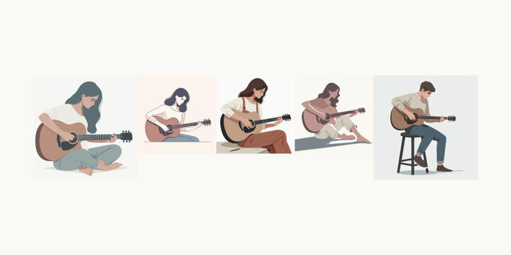 Men and women enjoying their hobbies isometric set with cooking sports playing musical instruments gardening sewing dancing reading isolated 3d vector illustration