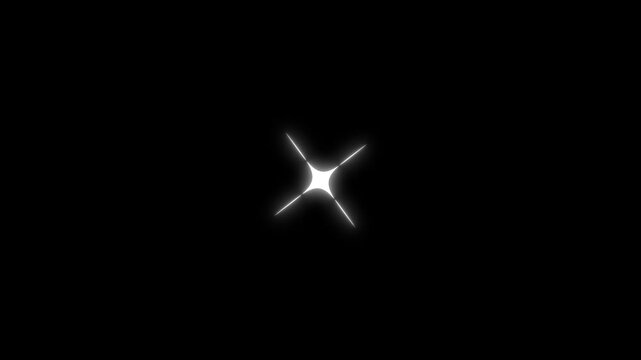 Shine optical sparkle flash overlay featuring glowing starlight rays, elegant twinkling stars and ambient dust bubble for clips