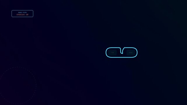 Minimalist blue glowing ai copilot interface floating in dark space showing light streaks with thin rounded borders and soft neon luminescence for digital software display