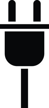 Power plug electric cord icon outline elements series