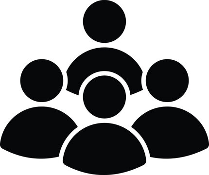 people community icon outline elements series