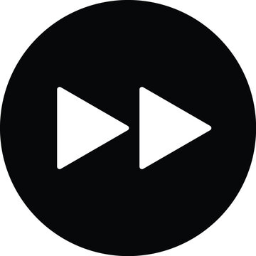 Next forward button icon outline elements series