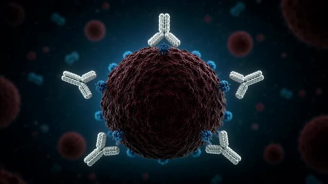 Monoclonal Antibodies Targeting Tumor Cells with Specific Receptor Binding Inducing Tumor Cell Death Scientific Medical Animation