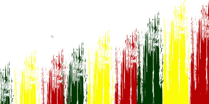 Modern and spectacular reggae music background image design with green, yellow and red colors. eps 10