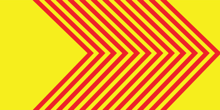red yellow chevron warning background vector illustration