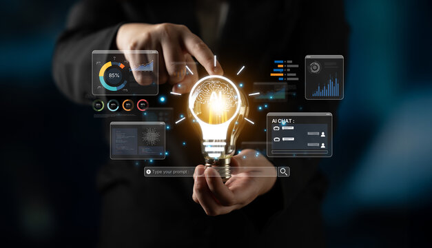 A user interface for a generative Artificial Intelligence platform. This creative tool uses machine learning for data analysis, content creation, and sparking new ideas. Fermion
