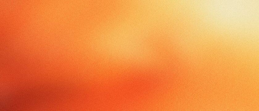 Warm orange gradient background with soft light leaks and vibrant yellow glow. Abstract sunset bokeh texture for summer marketing. Smooth blurred backdrop for creative digital design projects.