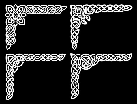 Celtic Knot Corner Vector