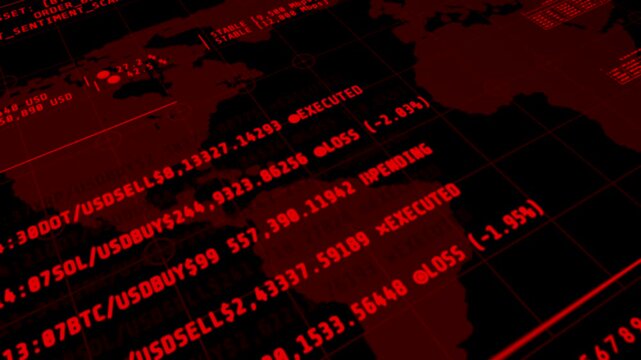 Advanced dark web hacking screen displaying server botnet configuration logs and global transaction alerts. Ideal for cybersecurity, dark web, and blockchain forensics videos.