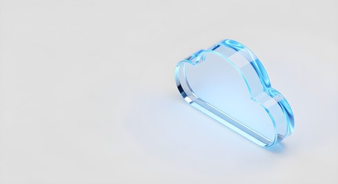 Large transparent blue crystal object.