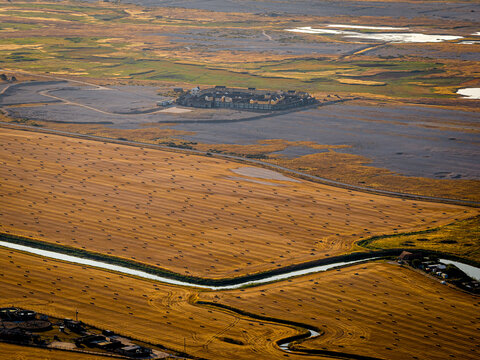 Camber Sands Military Training Base Aerial View in East Sussex England