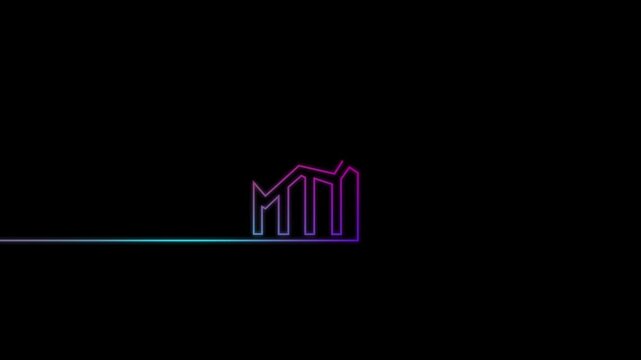 Self drawing line animation Productivity bar chart with gear continuous one single line drawn concept video, Graph going up with an arrow continuous one single line drawn concept 4k animation video