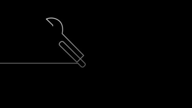 Maintenance icon animation on a white background