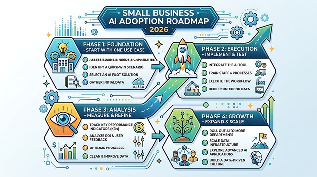 Small business artificial intelligence adoption roadmap for 2026