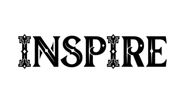 Decorative Gothic Inspire Typography Text Design