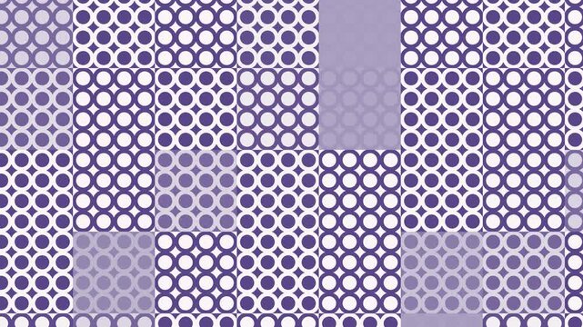 Seamless line pattern loop in white, purple - contemporary animated 4K motion background for video editing, social media and presentation