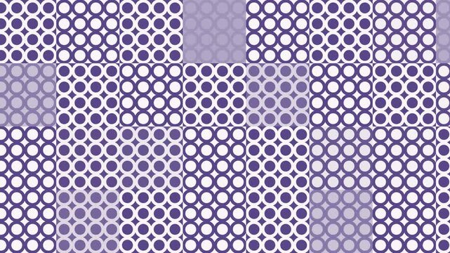 Seamless line pattern loop in white, purple - modern animated 4K motion background for video editing, social media and presentation