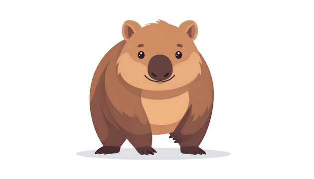 Adorable brown teddy bear sitting on white background.