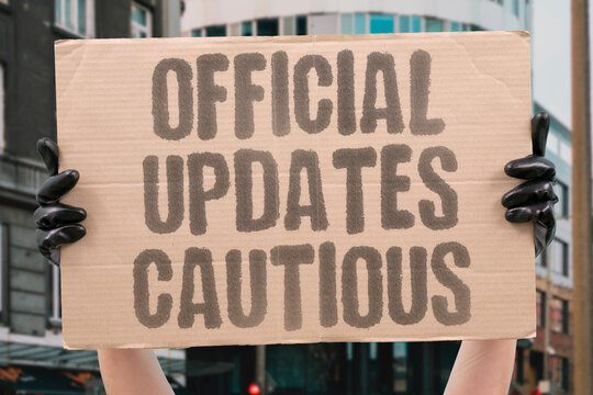 "Official Updates Cautious" Public statements are carefully worded. INVESTIGATION. OFFICIAL. UPDATES. CAUTIOUS. WORDED.