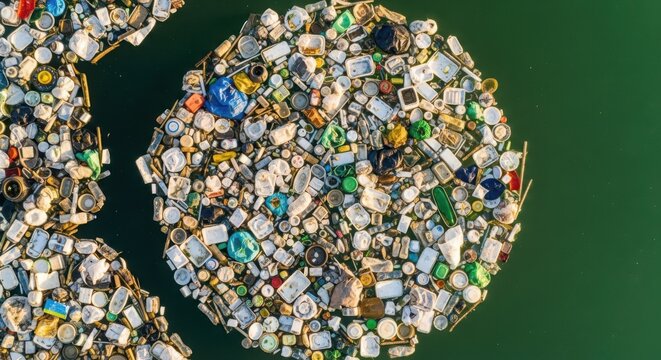 Vast Ocean Gyre Accumulates Massive Island of Floating Plastic Waste and Debris