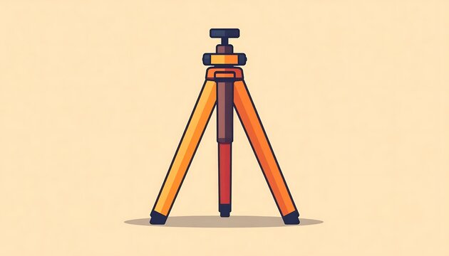Adjustable tripod stand for photography lighting.