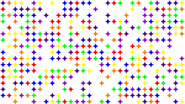 Abstract pattern of colorful plus symbols on white background
